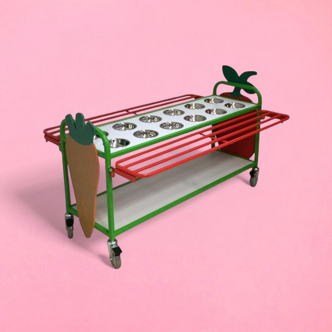 12 bowl salad station trolley