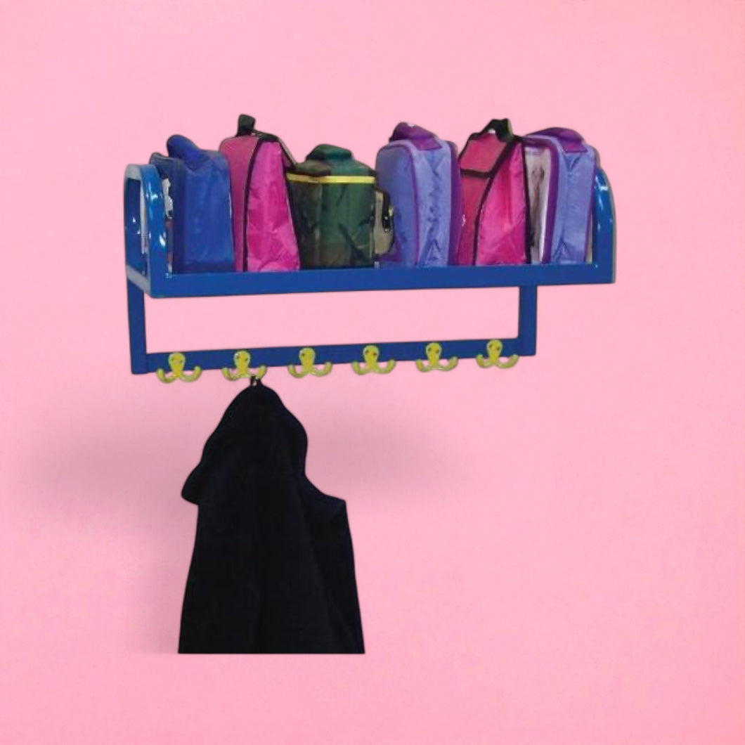 Wall mounted coat rack