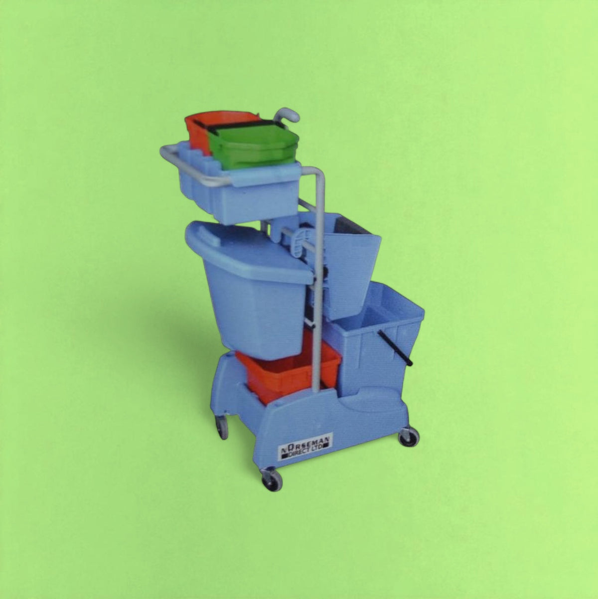 Medium multipurpose cleaning trolley