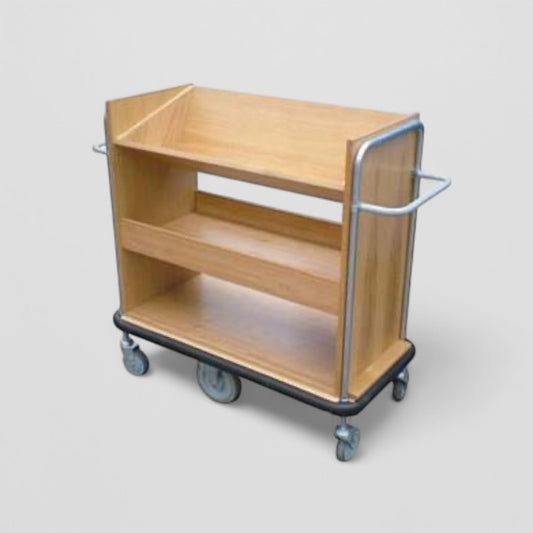 Bespoke oak trolley