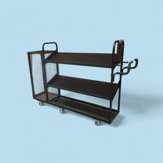 Picking trolley with cage