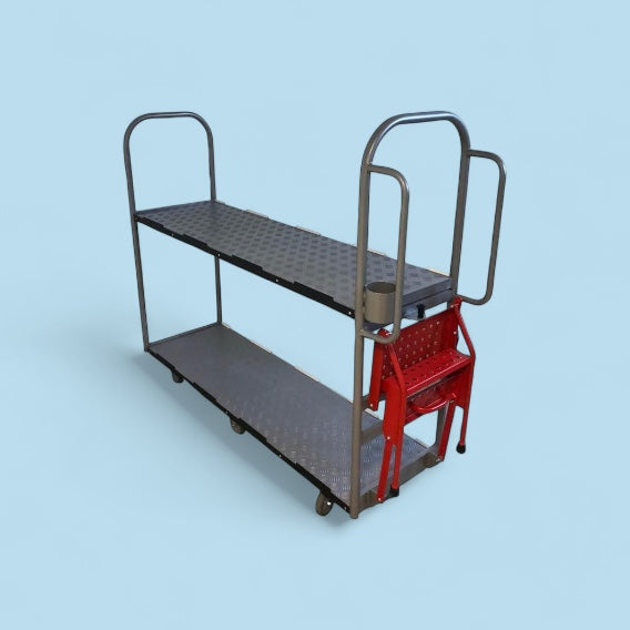 Warehouse step trolley