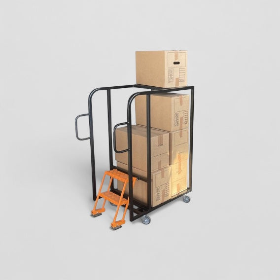 Tall step trolley