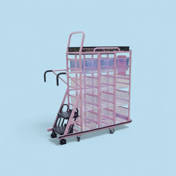 Large step trolley with drawers