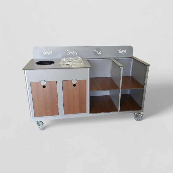 Aqua Smart Twin Tray Clearing Trolley (CTT13)