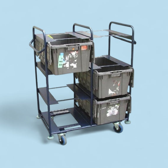 6 tote box trolley