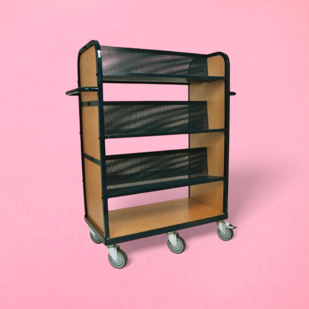 Heavy duty book trolley