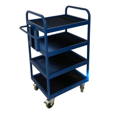 4 Tier Flat Shelf Trolley