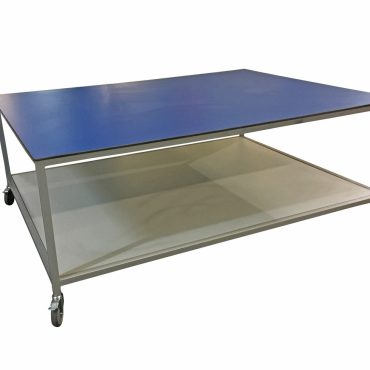 Large wheeled tabletop