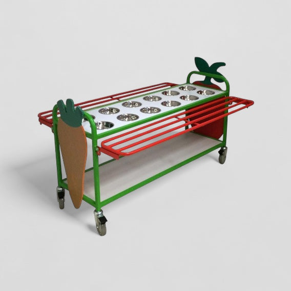12 bowl salad station trolley
