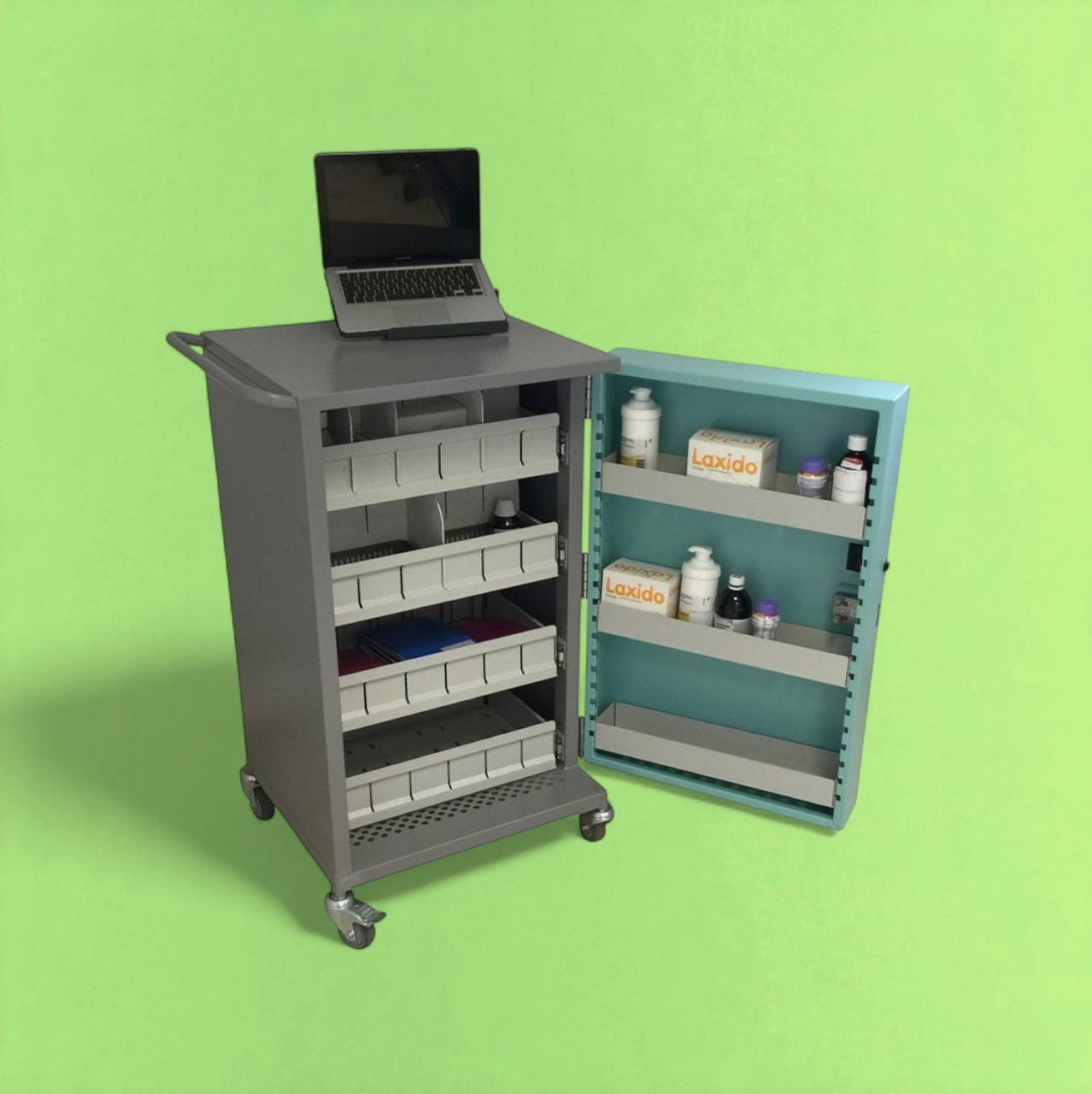 Mobile first aid trolley