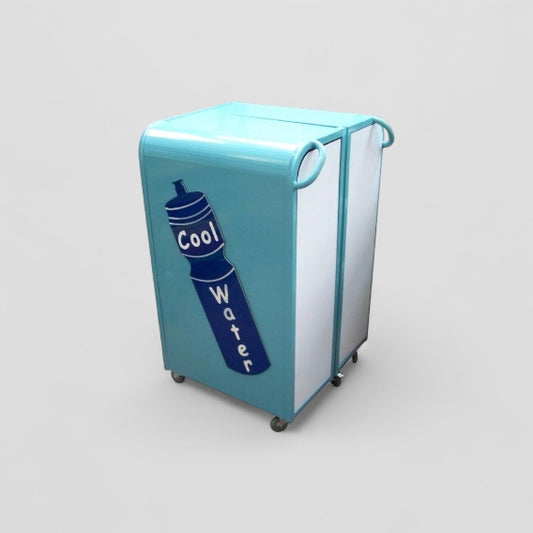 Lock in lunch box trolley water bottle design