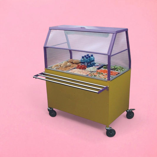 Single Sided Salad Bar - Full Hygiene Shield (6GTJN )