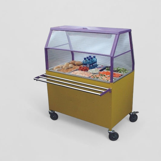 Single Sided Salad Bar - Full Hygiene Shield (6GTJN )