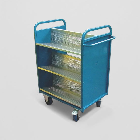 Aluminium extra wide book trolley