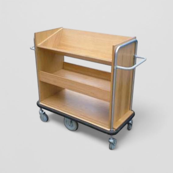 Bespoke oak trolley