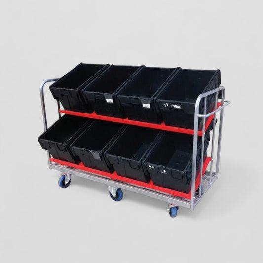 8 tote box trolley