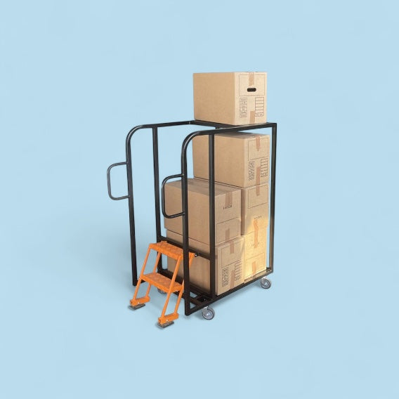 Tall step trolley