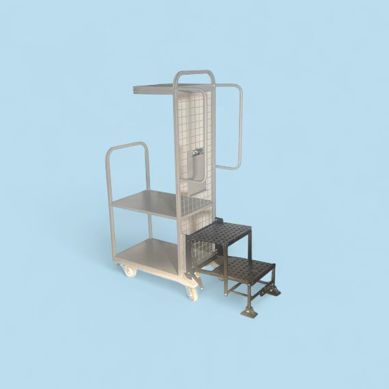 Compact step trolley