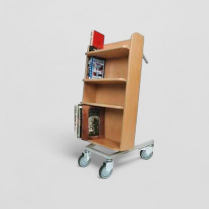 Compact desk side ergonomic trolley
