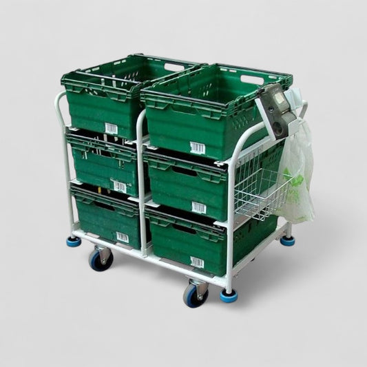 6 box multiitem picking trolley