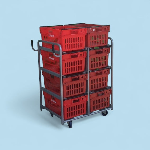 8 large box multiitem picking trolley – Norseman Direct