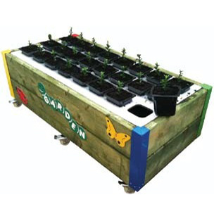 Garden Box With 24 Small Planters