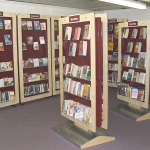 Double Sided Display Unit On Castors (DBTB18)