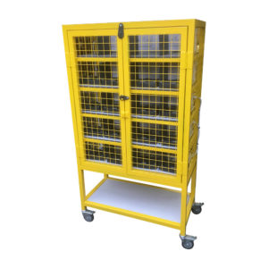 Security Cupboard With Castor Wheels