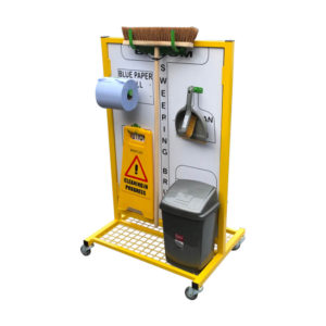 Double Sided Cleaning Station With Mesh Platform