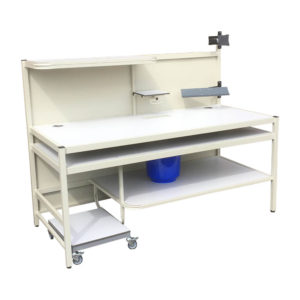 White Work Bench With Nesting Platform