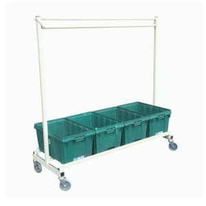 Clothes Rail With Tote Shelf