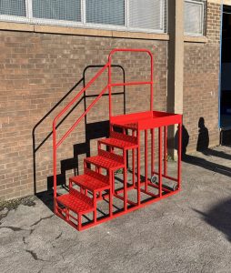 mobile steps and platform