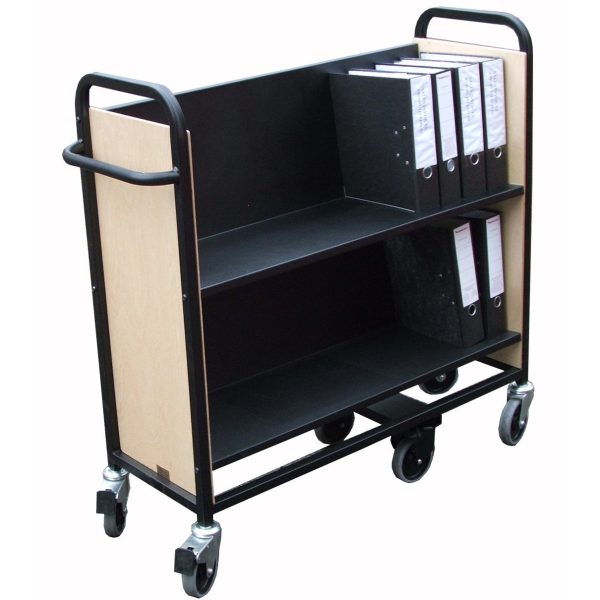 2 Shelf Lever Arch File Storage Trolley (ALF3)