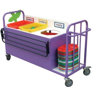 Clearing Trolley With Panelled Front & Tray Rail (16SDJN)
