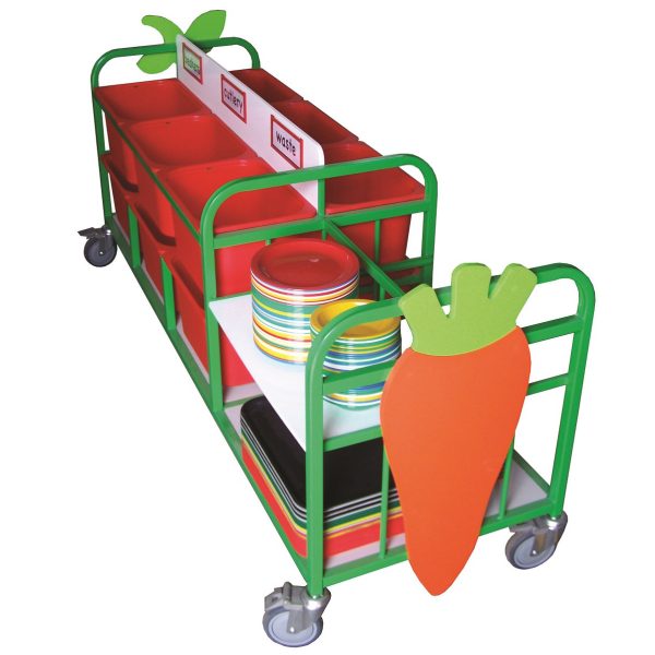 Double Sided Waste Clearing Trolley (22SDJN) - Image 2